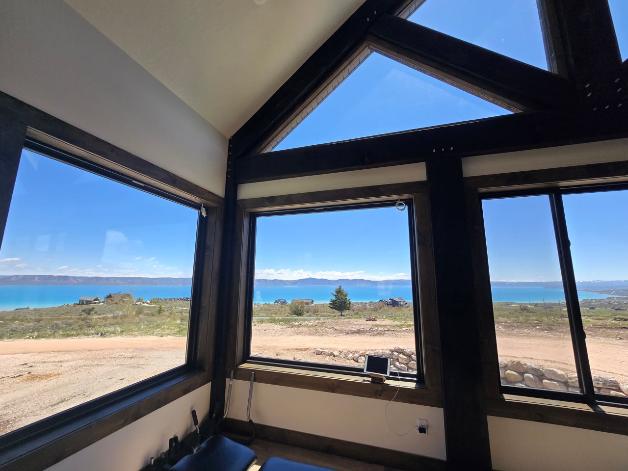 Bear Lake view from inside The Woodhall Way